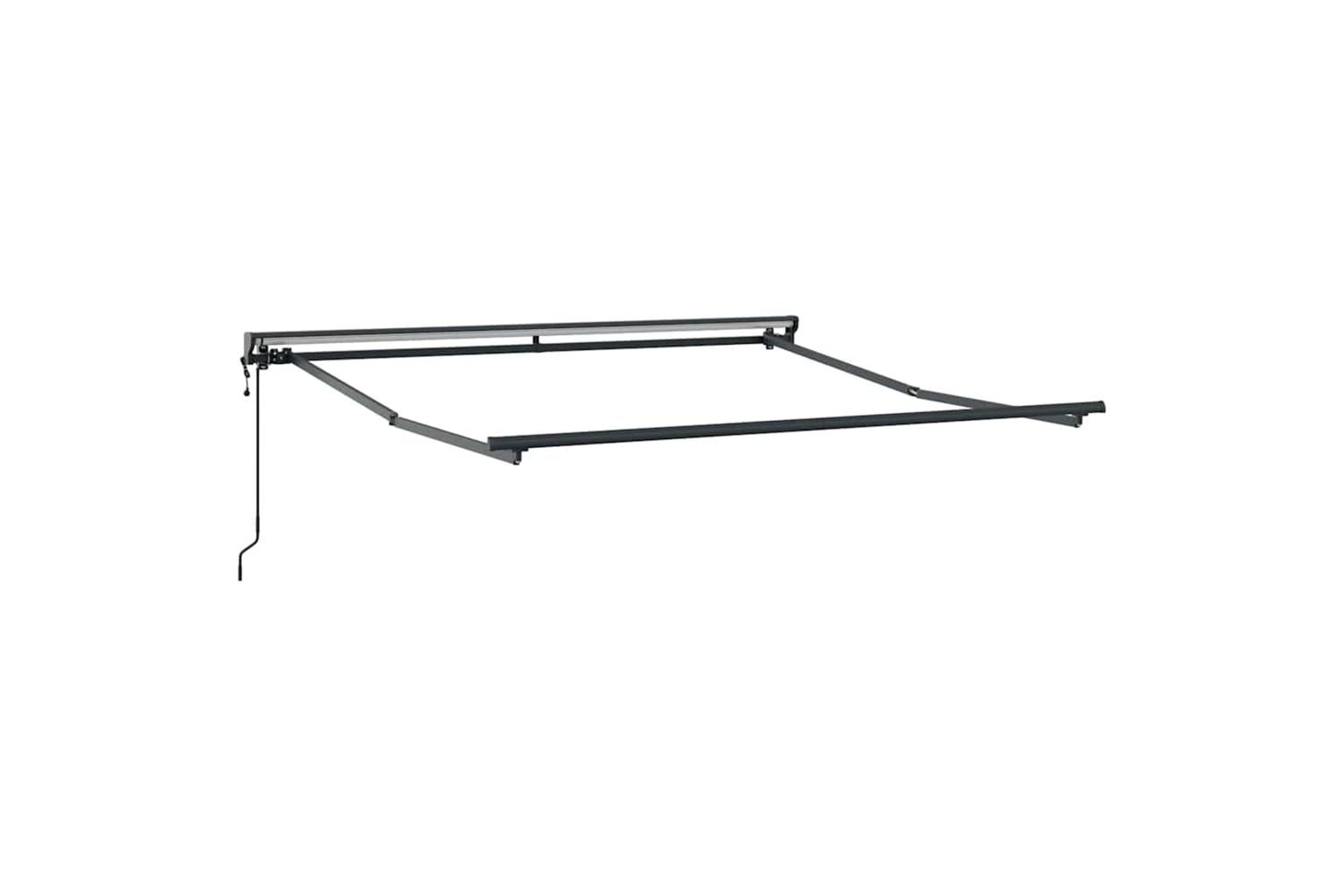 Vidaxl Retractable Awning Anthracite 300x250 Cm Fabric-5