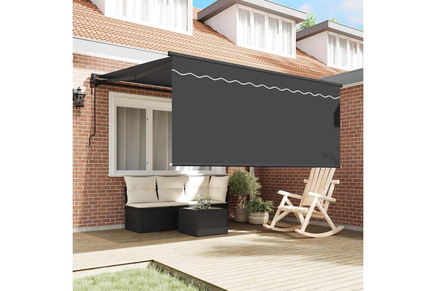 Vidaxl Retractable Awning Grey And Anthracite 300 X 250 Cm-3