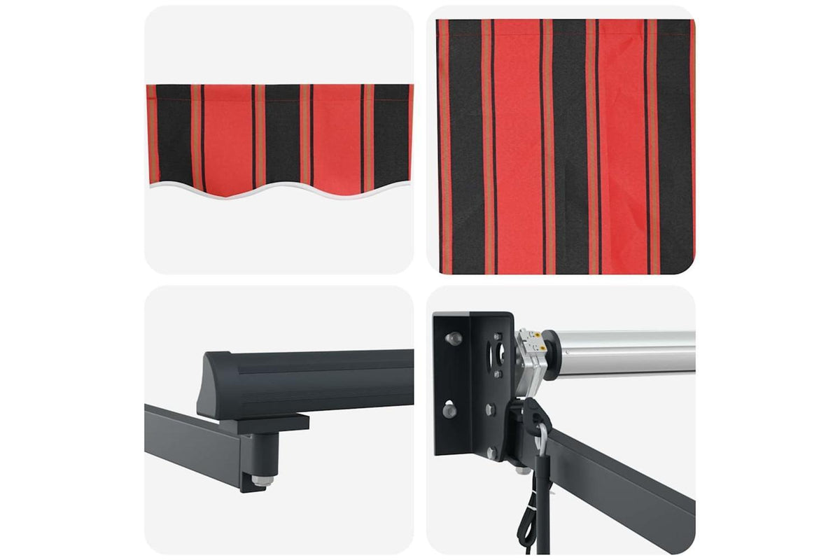 Vidaxl Retractable Awning Orange And Brown 300 X 250 Cm-8
