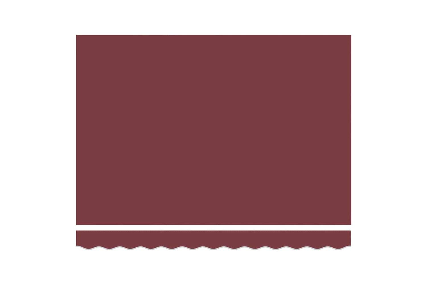 Vidaxl Retractable Awning Manual Burgundy Red 300x250 Cm Fabric-6
