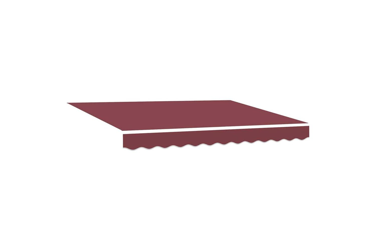 Vidaxl Retractable Awning Burgundy Red 300x250 Cm Fabric-4