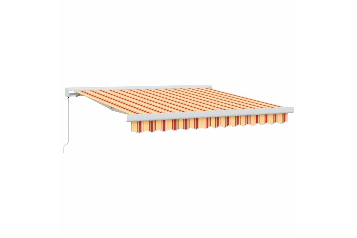 Vidaxl Retractable Awning Yellow And Orange 300 X 250 Cm