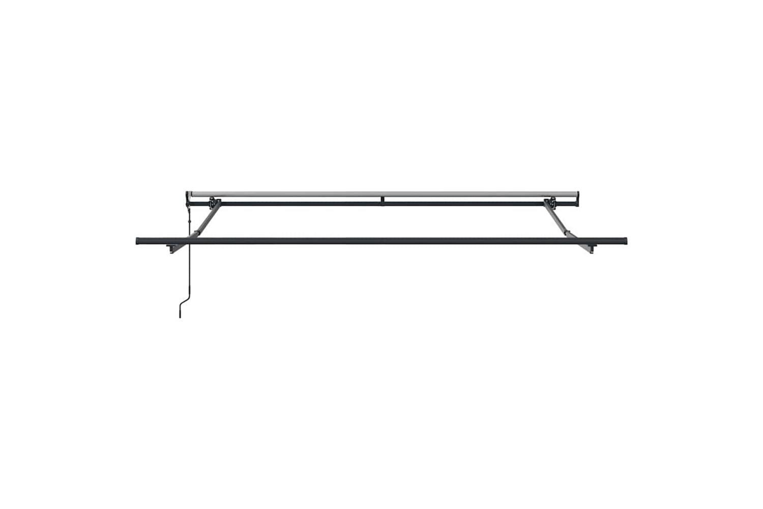 Vidaxl Retractable Awning Red And White 300 X 250 Cm Fabric-7