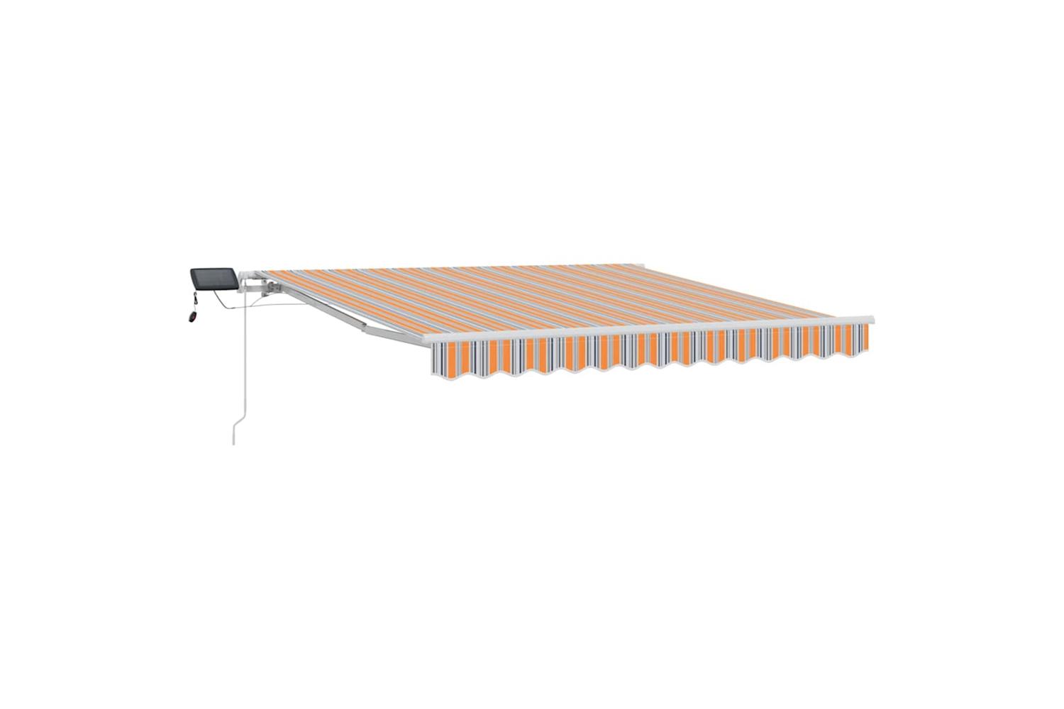 Vidaxl Retractable Awning With Manual Multicolour 300 X 250 Cm Fabric