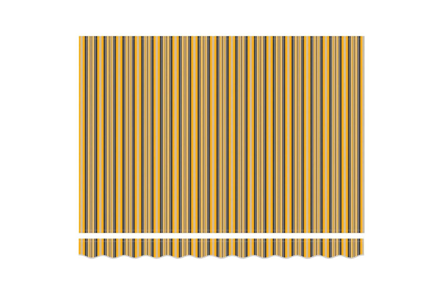 Vidaxl Retractable Awning 300 X 250 Cm Multicolour-7