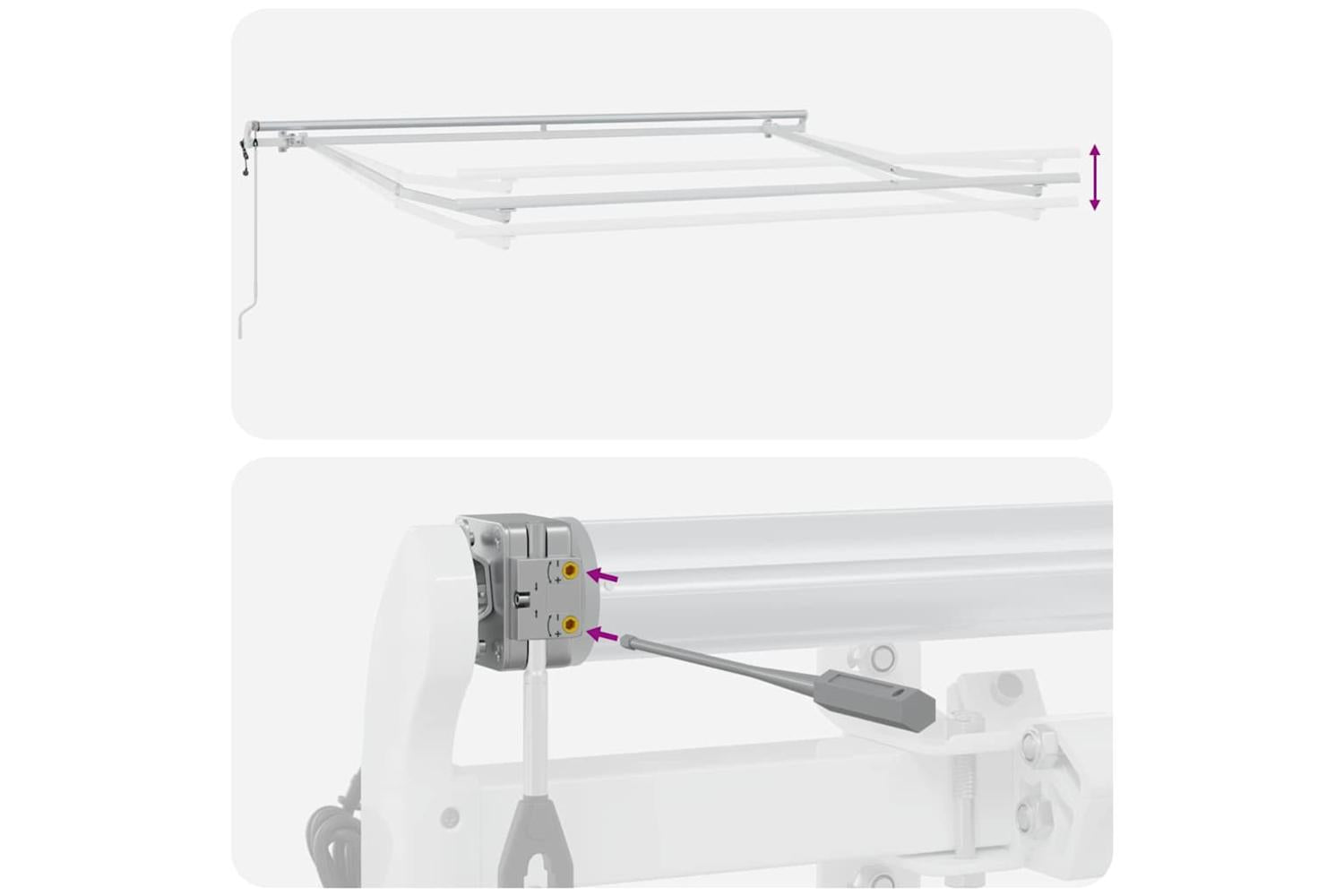 Vidaxl Retractable Awning 300 X 250 Cm Multicolour-10