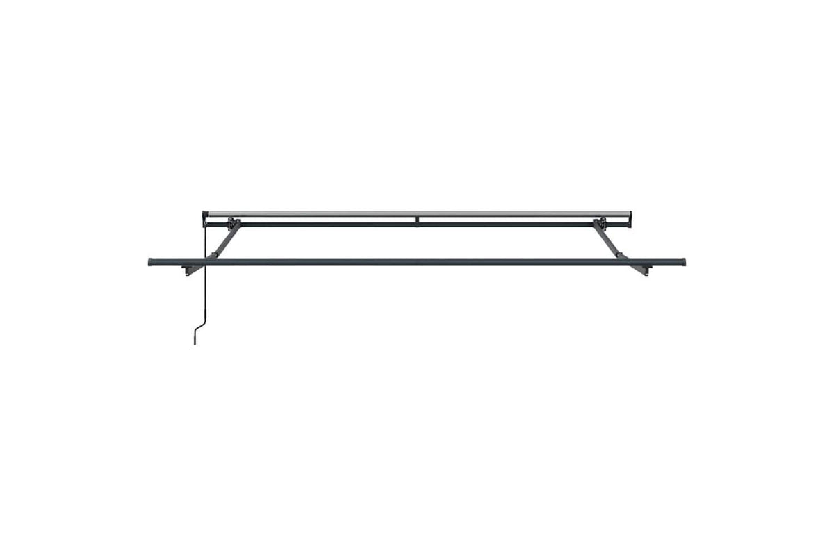 Vidaxl Retractable Awning Manual Black 300 X 250 Cm Fabric-7