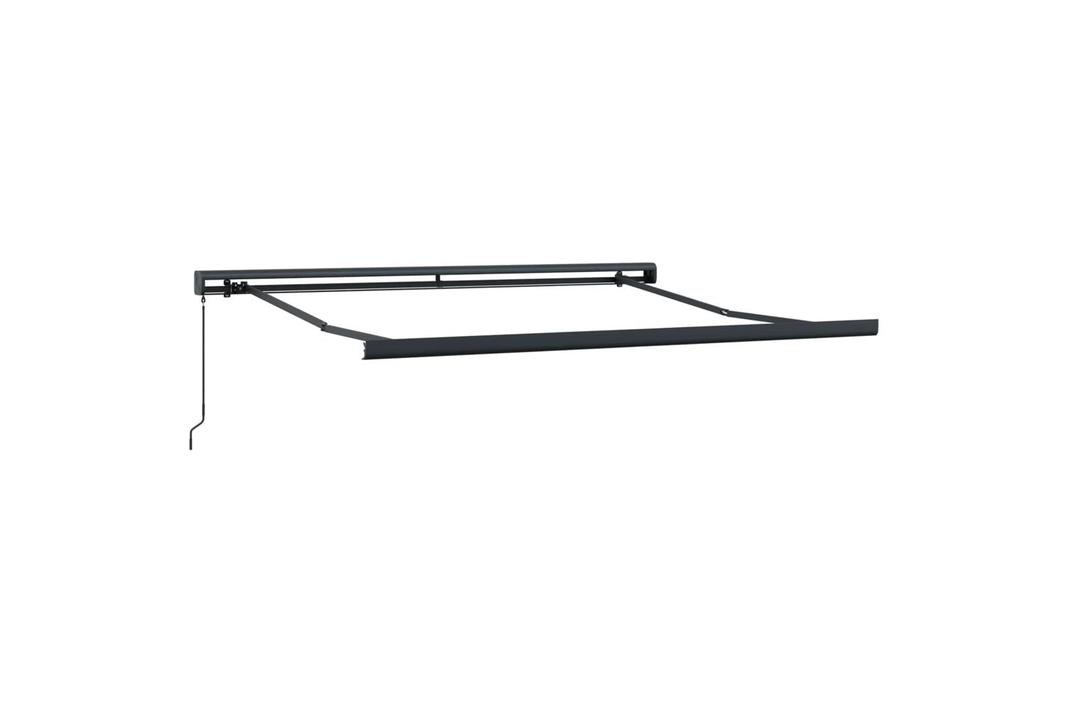 Vidaxl Retractable Awning Black 300 X 250 Cm Fabric And Metal-6