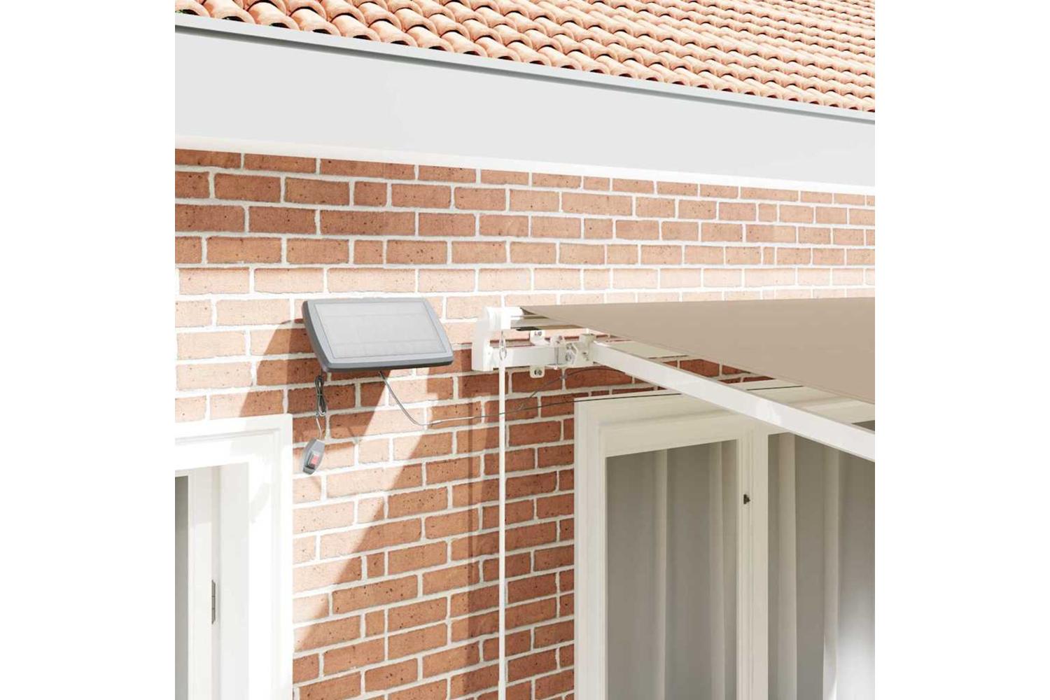 Vidaxl Retractable Awning With Manual Beige 300 X 250 Cm Fabric-4
