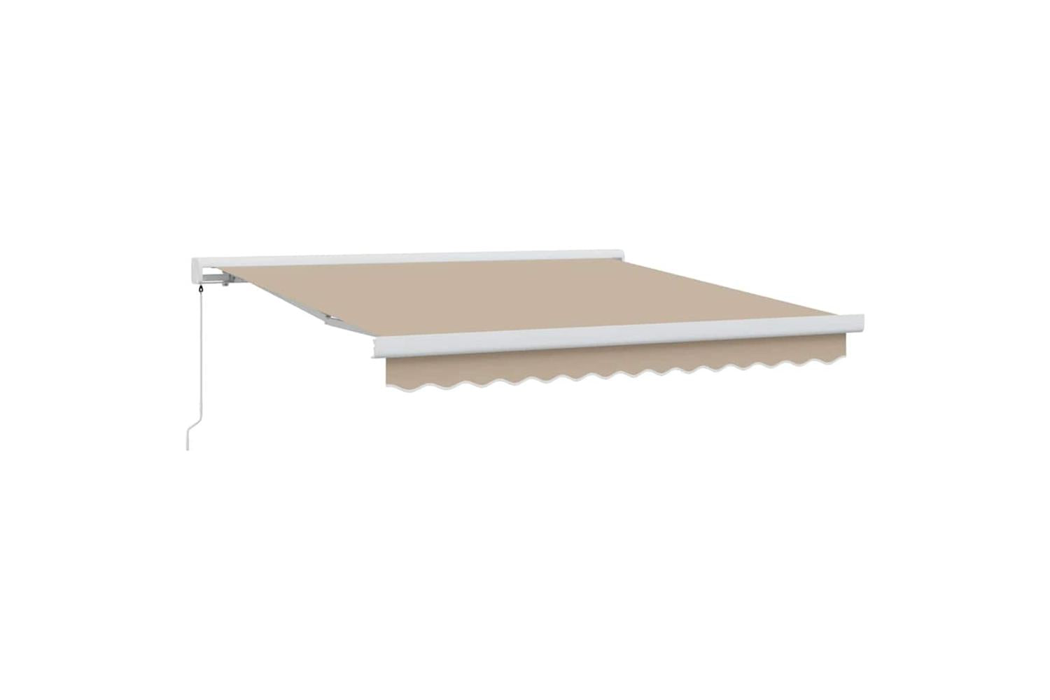 Vidaxl Retractable Awning Beige 300 X 250 Cm Fabric And Metal-4