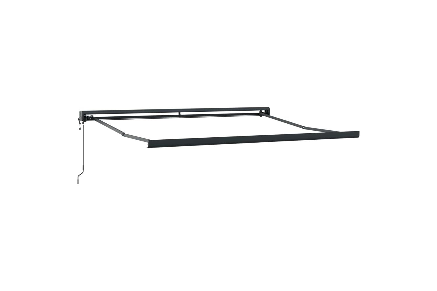Vidaxl Retractable Awning Manual Beige 300 X 250 Cm Fabric And Metal-4