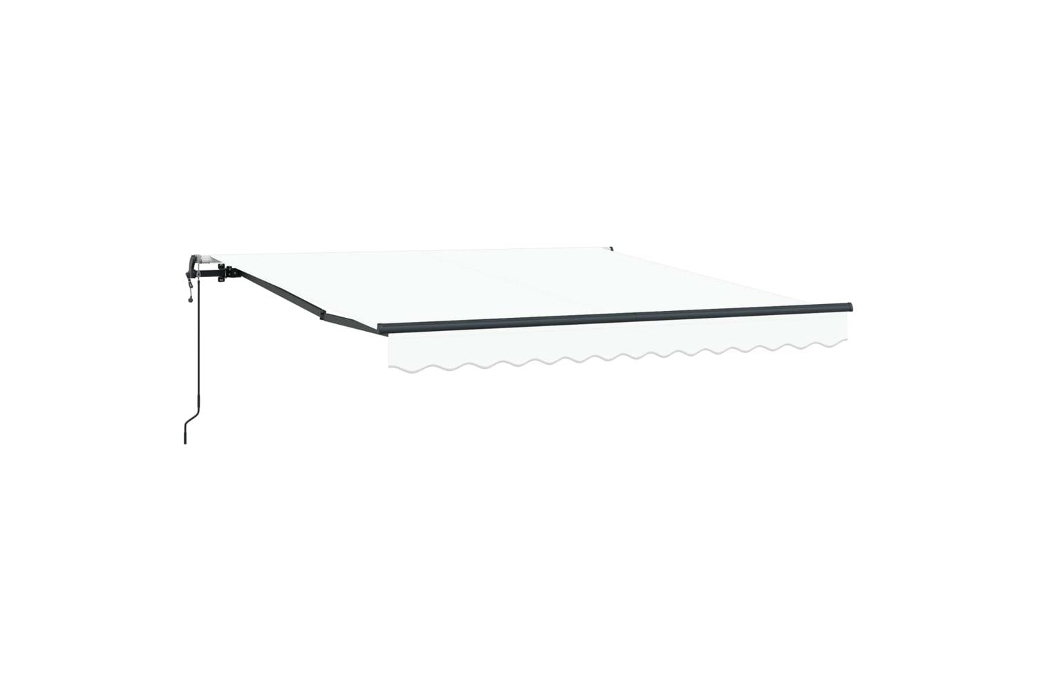 Vidaxl Retractable Awning White 300 X 250 Cm Fabric-2