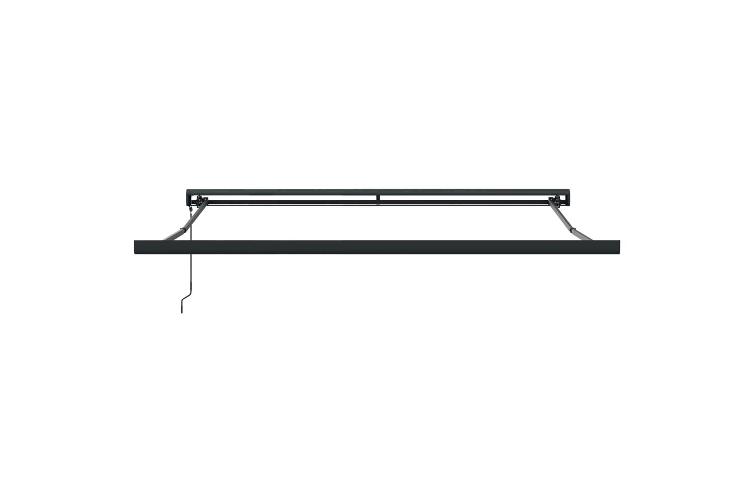 Vidaxl Retractable Awning Manual White 300 X 250 Cm Fabric And Metal-9