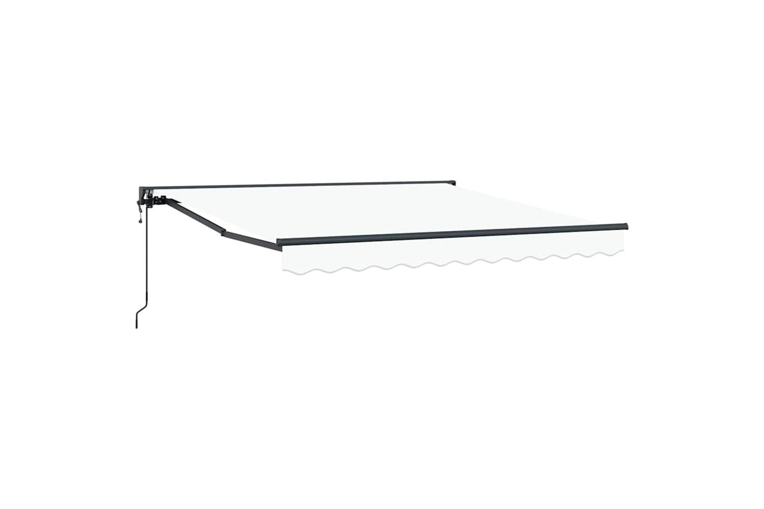 Vidaxl Retractable Awning White 300x250 Cm Fabric-2