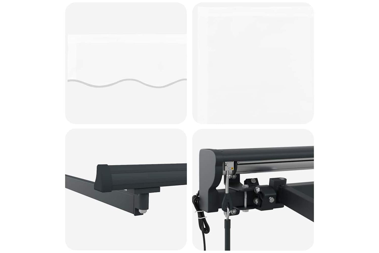 Vidaxl Retractable Awning White 300x250 Cm Fabric-8
