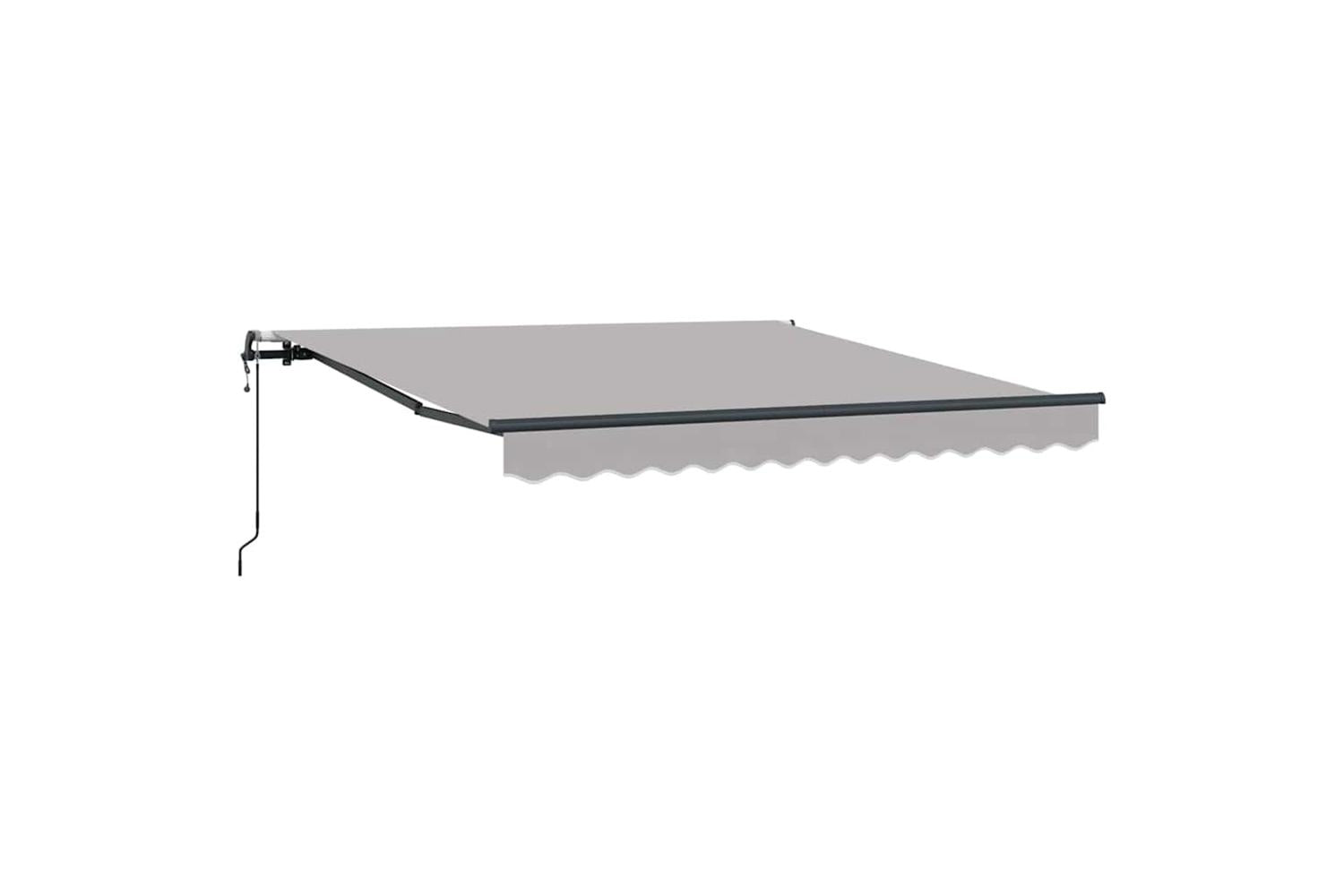 Vidaxl Retractable Awning Light Grey 300 X 250 Cm Fabric