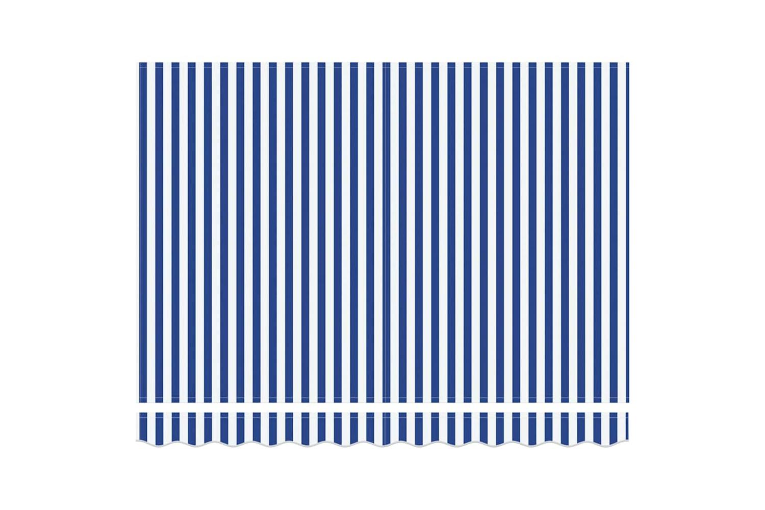 Vidaxl Retractable Awning Manual Blue And Anthracite 350 X 250 Cm-8