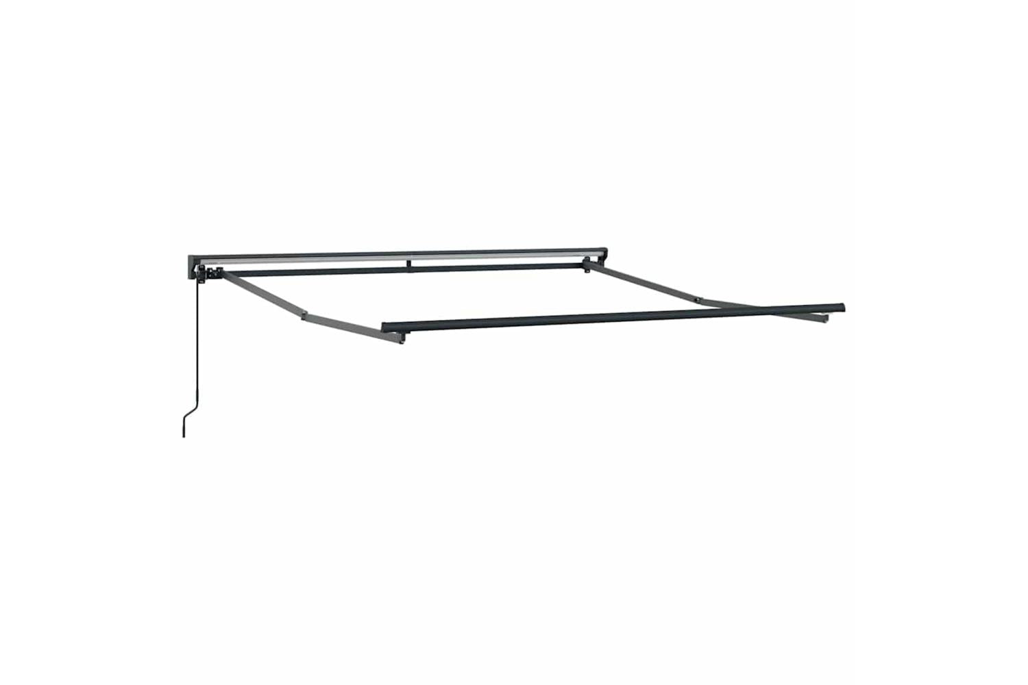 Vidaxl Retractable Awning Manual Blue And Anthracite 350 X 250 Cm-9