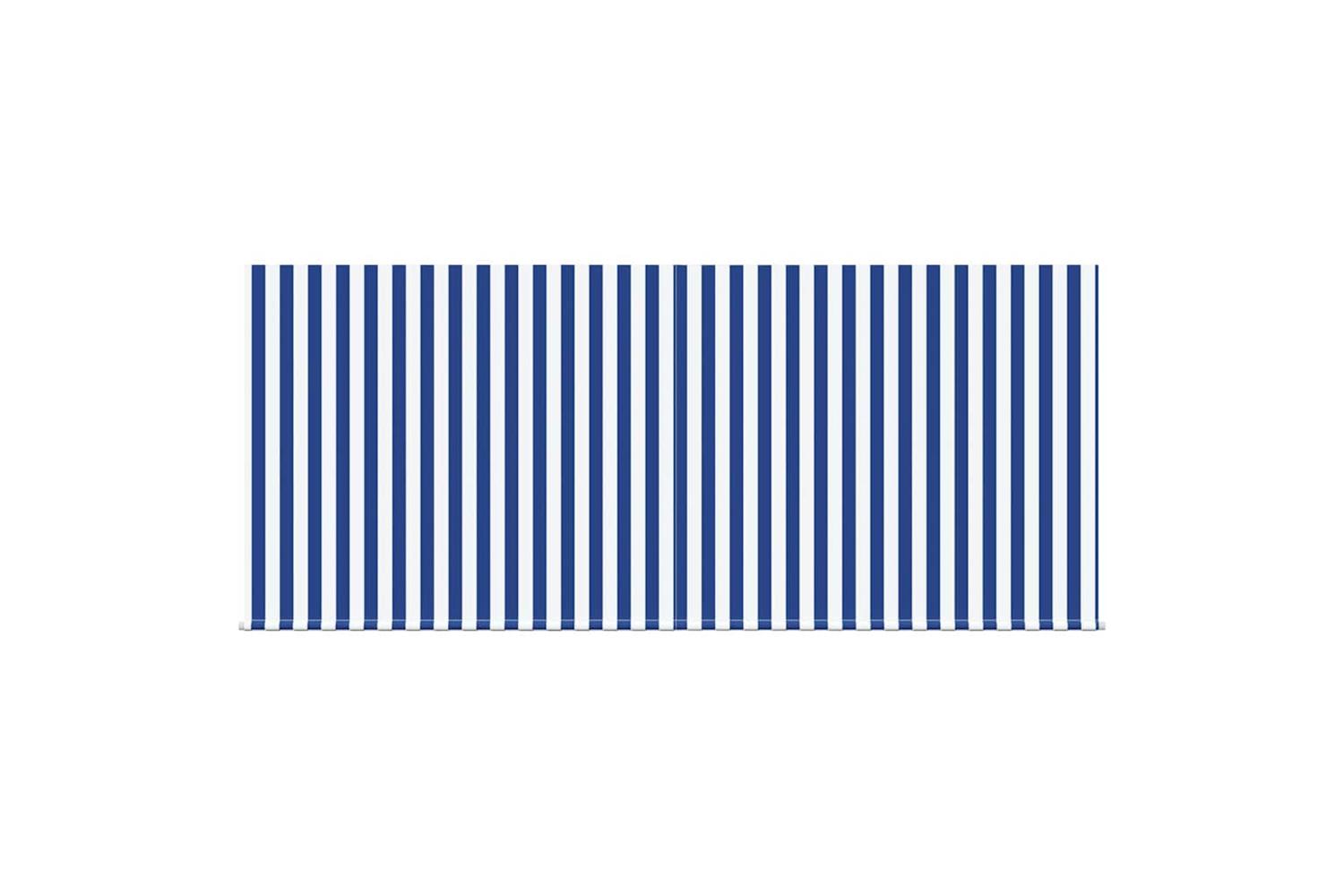 Vidaxl Retractable Awning Manual Blue And Anthracite 350 X 250 Cm-7