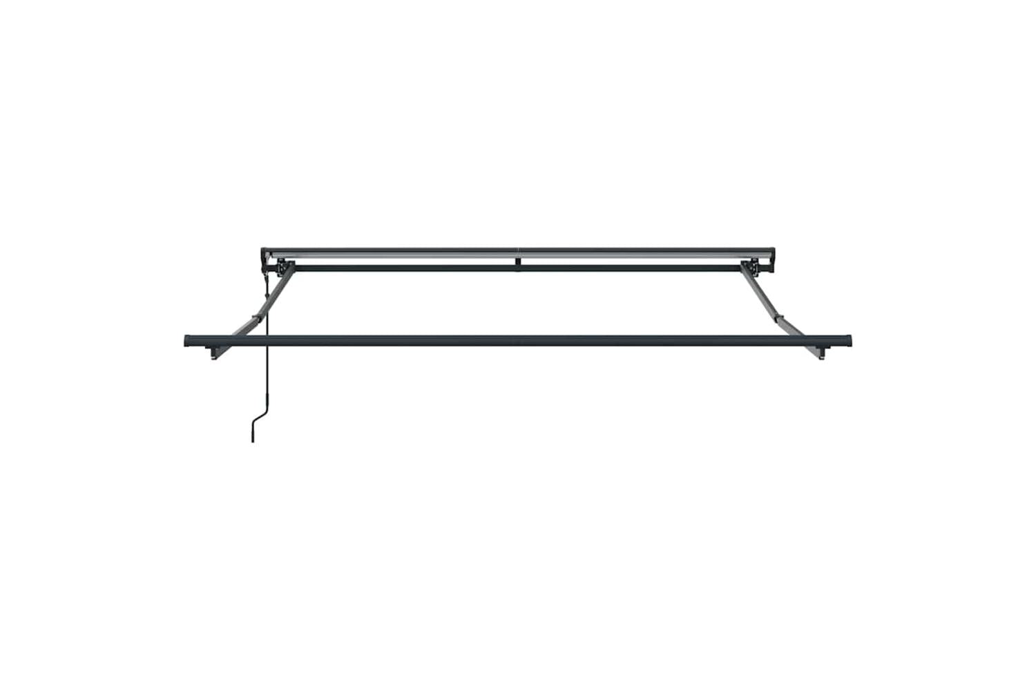 Vidaxl Retractable Awning Manual Blue And Anthracite 350 X 250 Cm-9