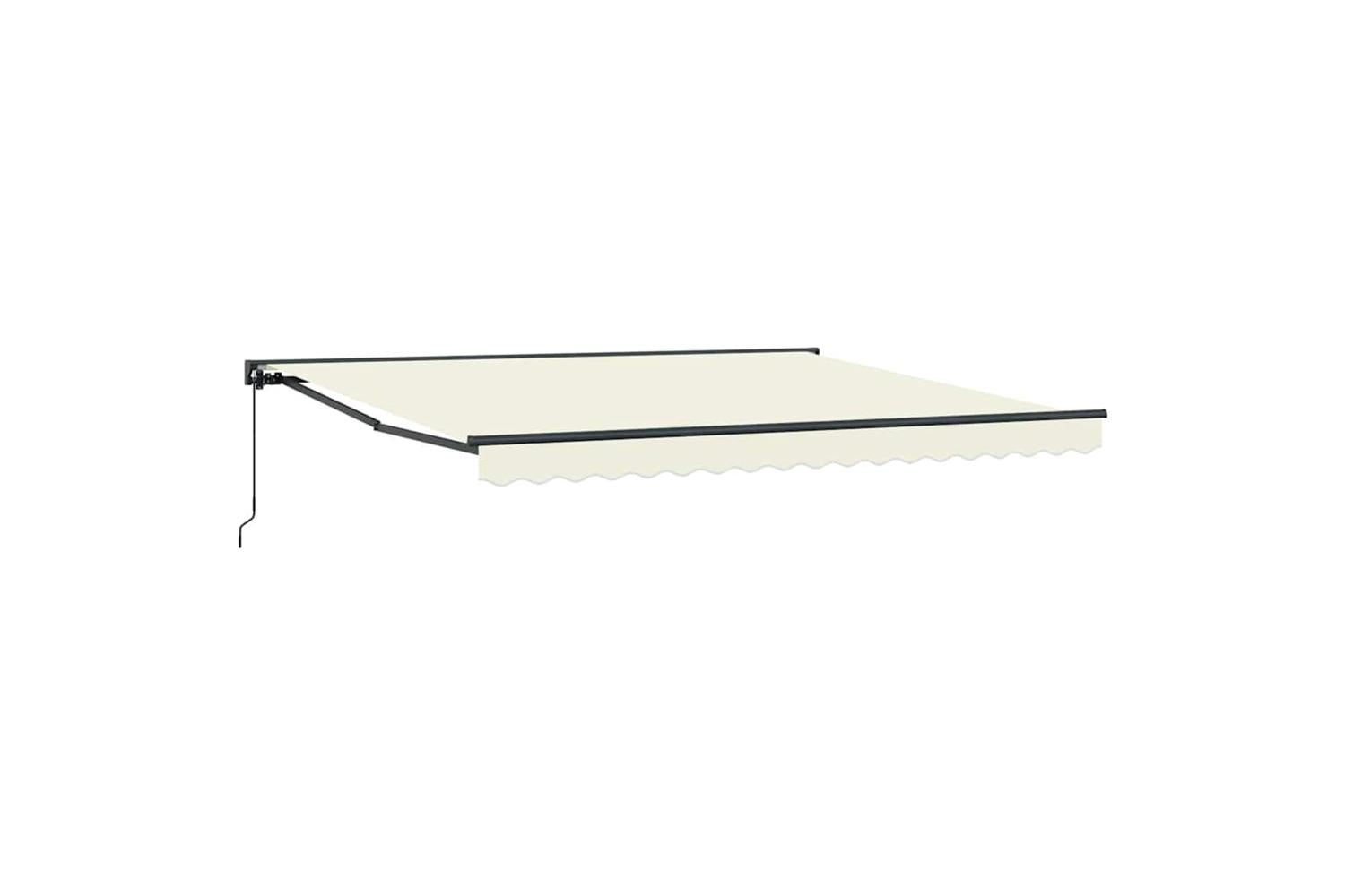 Vidaxl Retractable Awning Cream 350 X 250 Cm Fabric And Metal