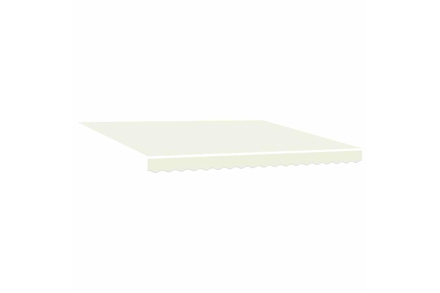 Vidaxl Retractable Awning Manual Cream 350 X 250 Cm Fabric And Metal-4