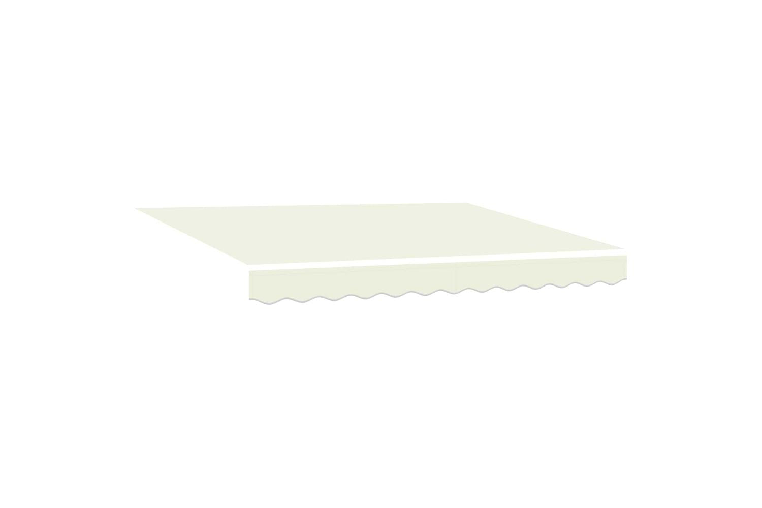 Vidaxl Retractable Awning Manual Cream 350x250 Cm Fabric-5