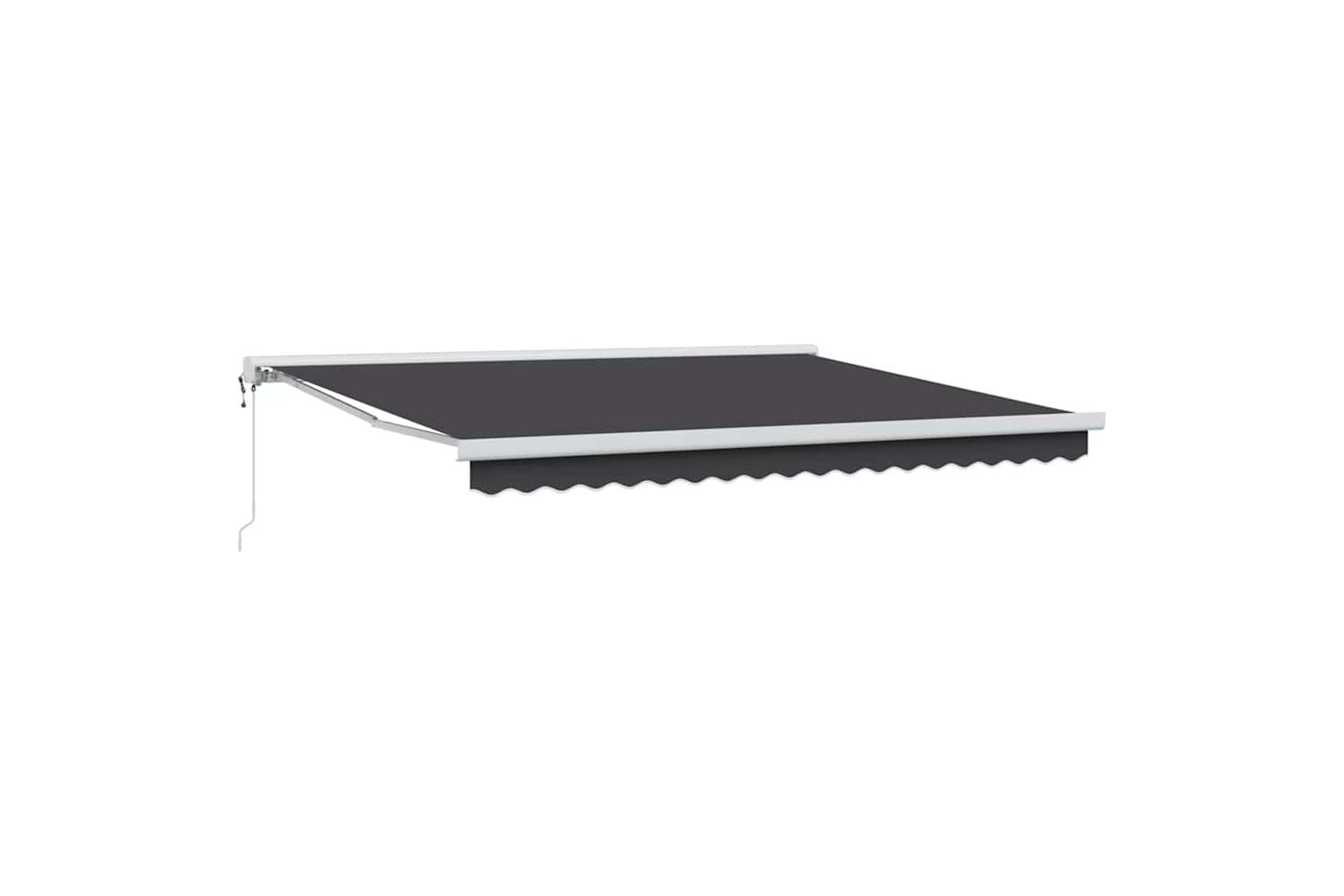 Vidaxl Retractable Awning Orange And White 350 X 250 Cm-2