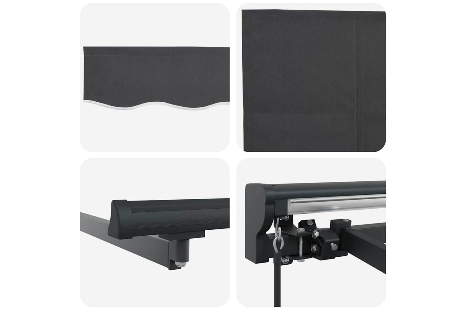 Vidaxl Retractable Awning Orange And White 350 X 250 Cm-8
