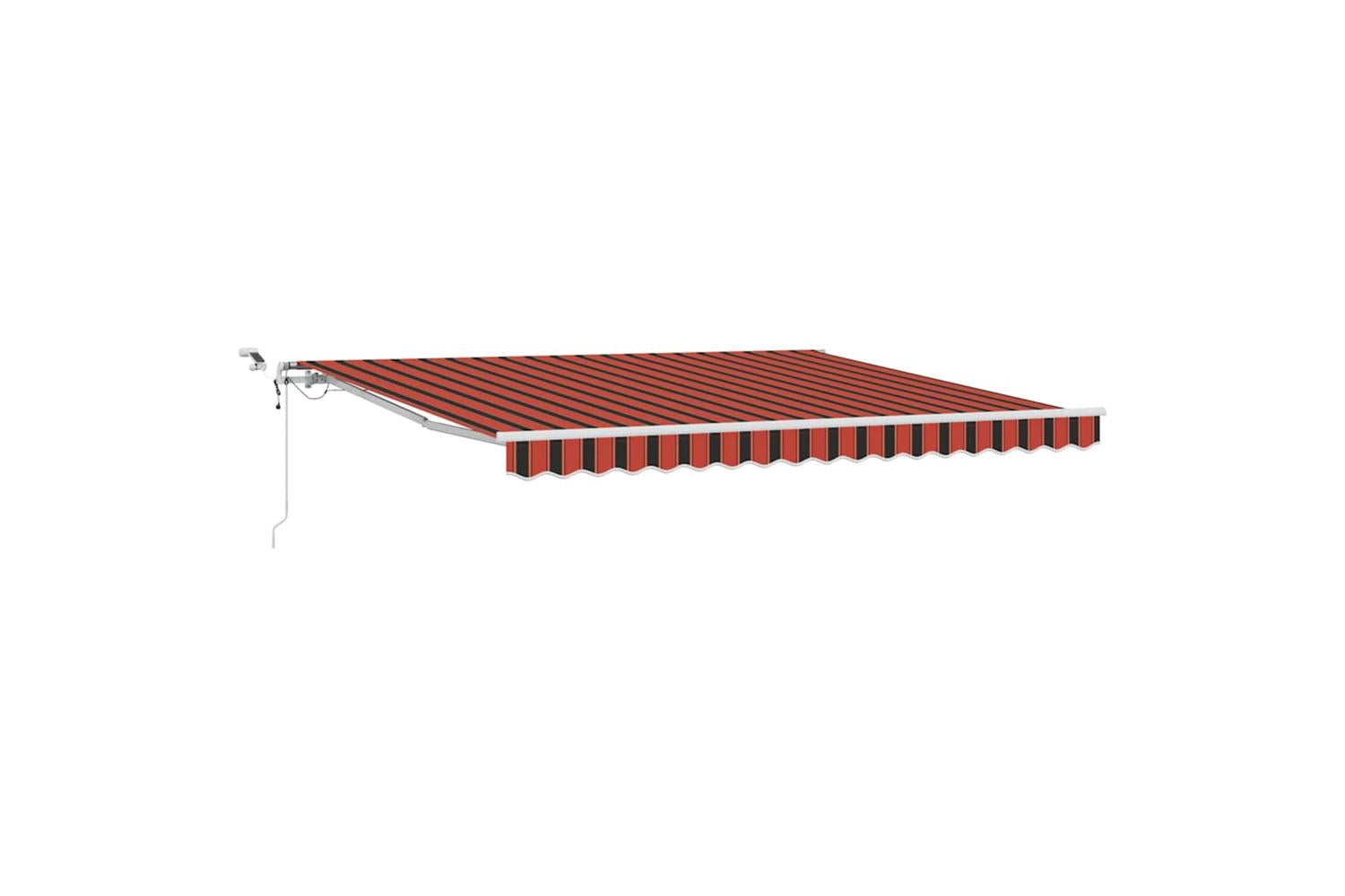 Vidaxl Retractable Awning Anthracite 350 X 250 Cm Fabric And Metal-2
