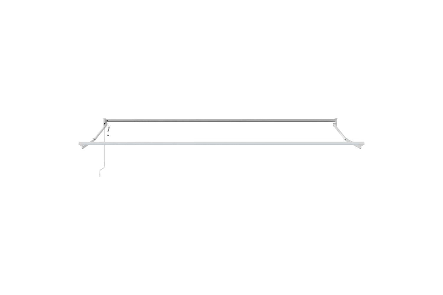 Vidaxl Retractable Awning With Red And Black 350 X 250 Cm Fabric-7