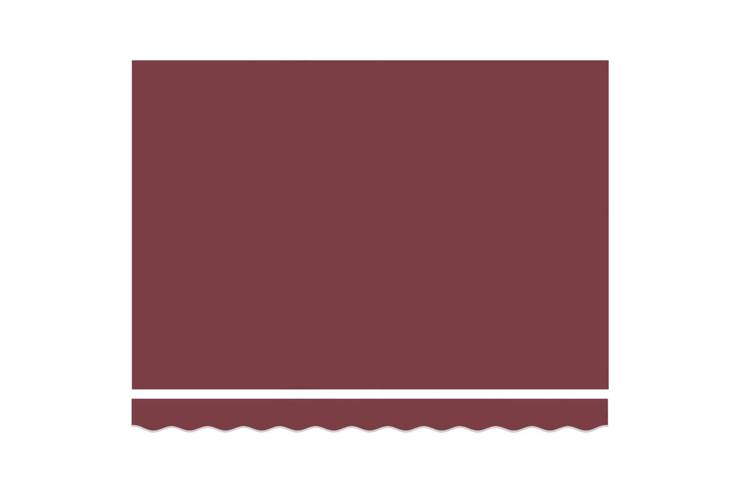 Vidaxl Retractable Awning Manual Burgundy Red 350x250 Cm Fabric-7