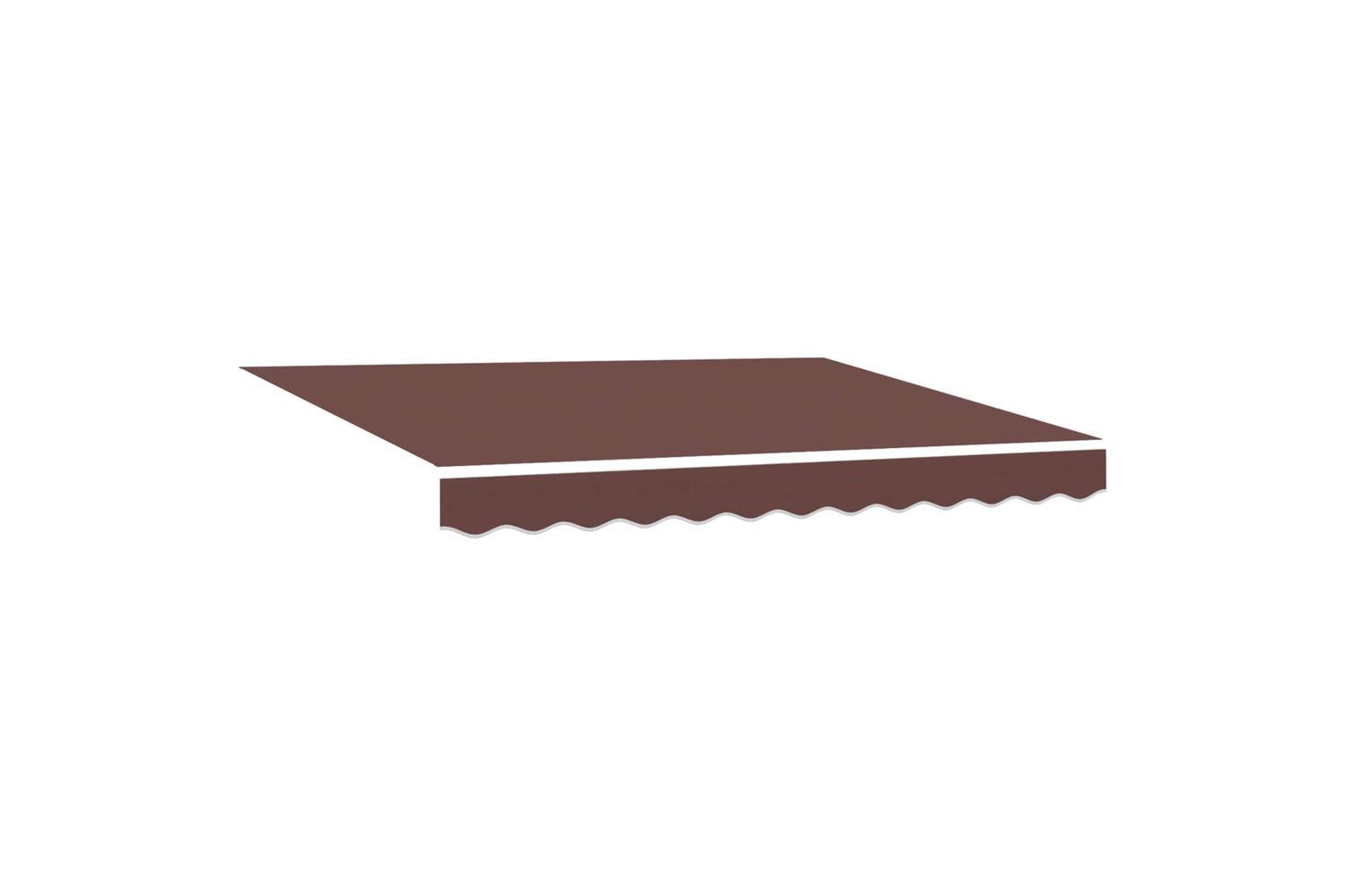 Vidaxl Retractable Awning Brown 350x250 Cm Fabric-5
