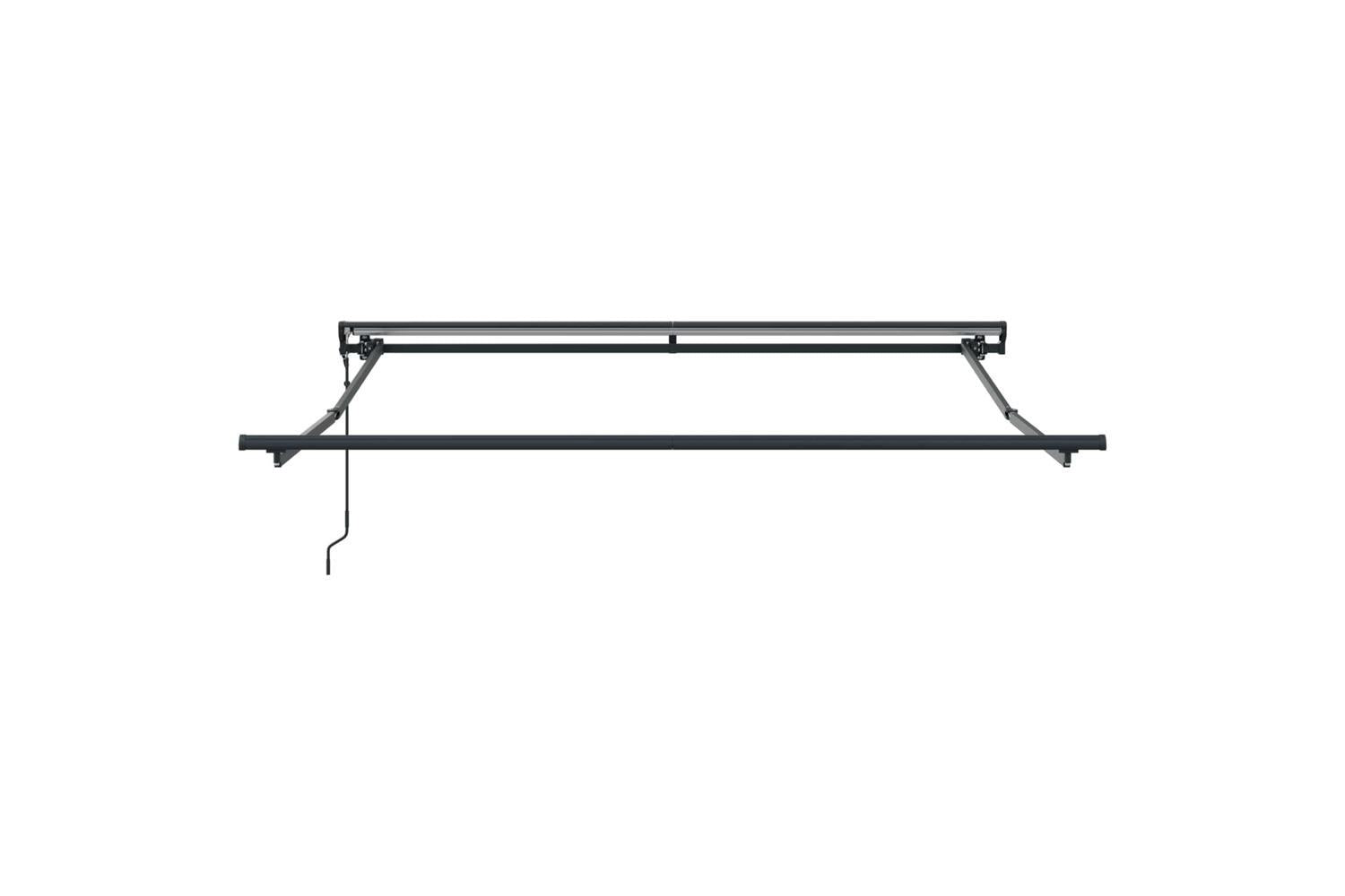 Vidaxl Retractable Awning Brown 350x250 Cm Fabric-9