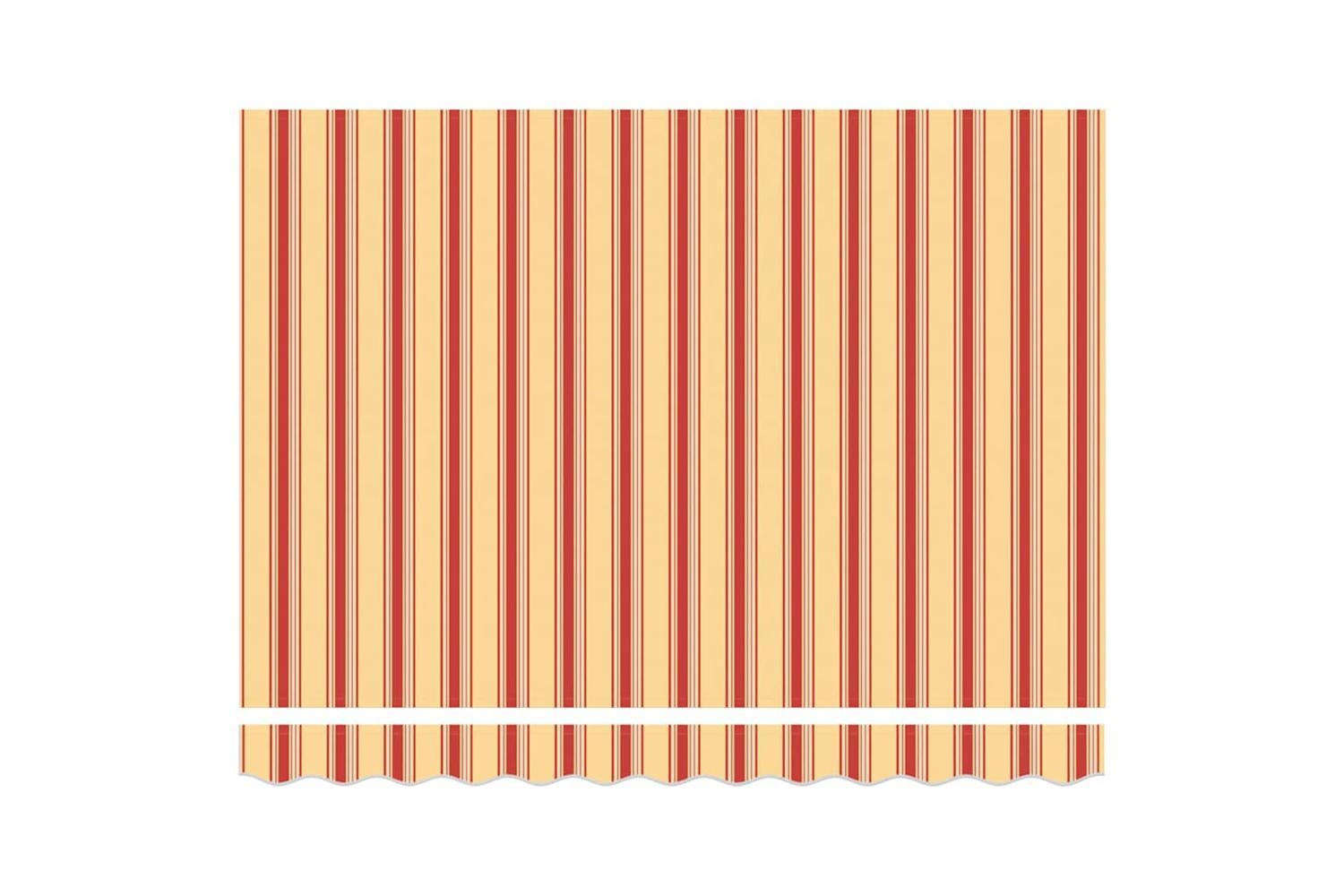 Vidaxl Retractable Awning Manual Yellow And Orange 350 X 250 Cm Fabric-6