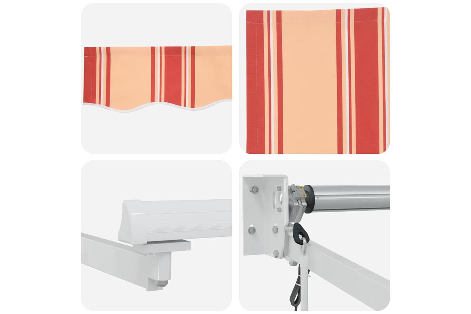 Vidaxl Awning Yellow And Orange 35 X 25 M Polyester And Metal-8