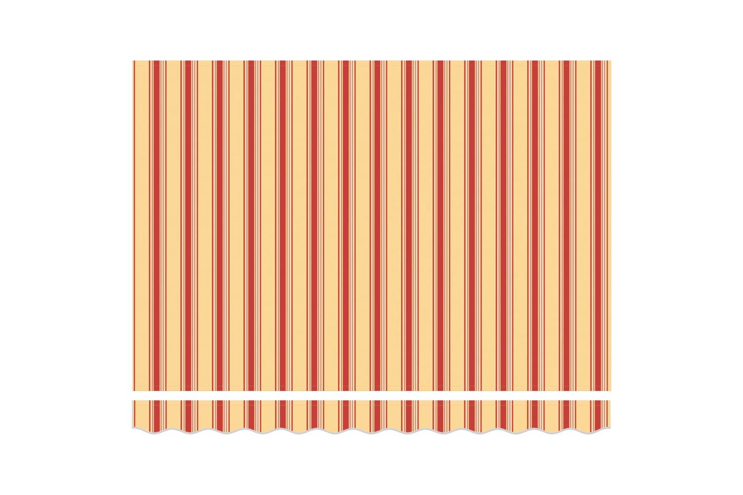 Vidaxl Retractable Awning Manual Yellow And Orange 350x250 Cm Fabric-7