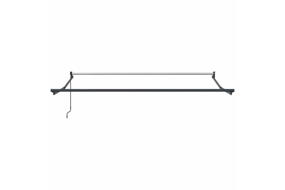 Vidaxl Retractable Awning Manual Orange And Grey And Blue And White-7