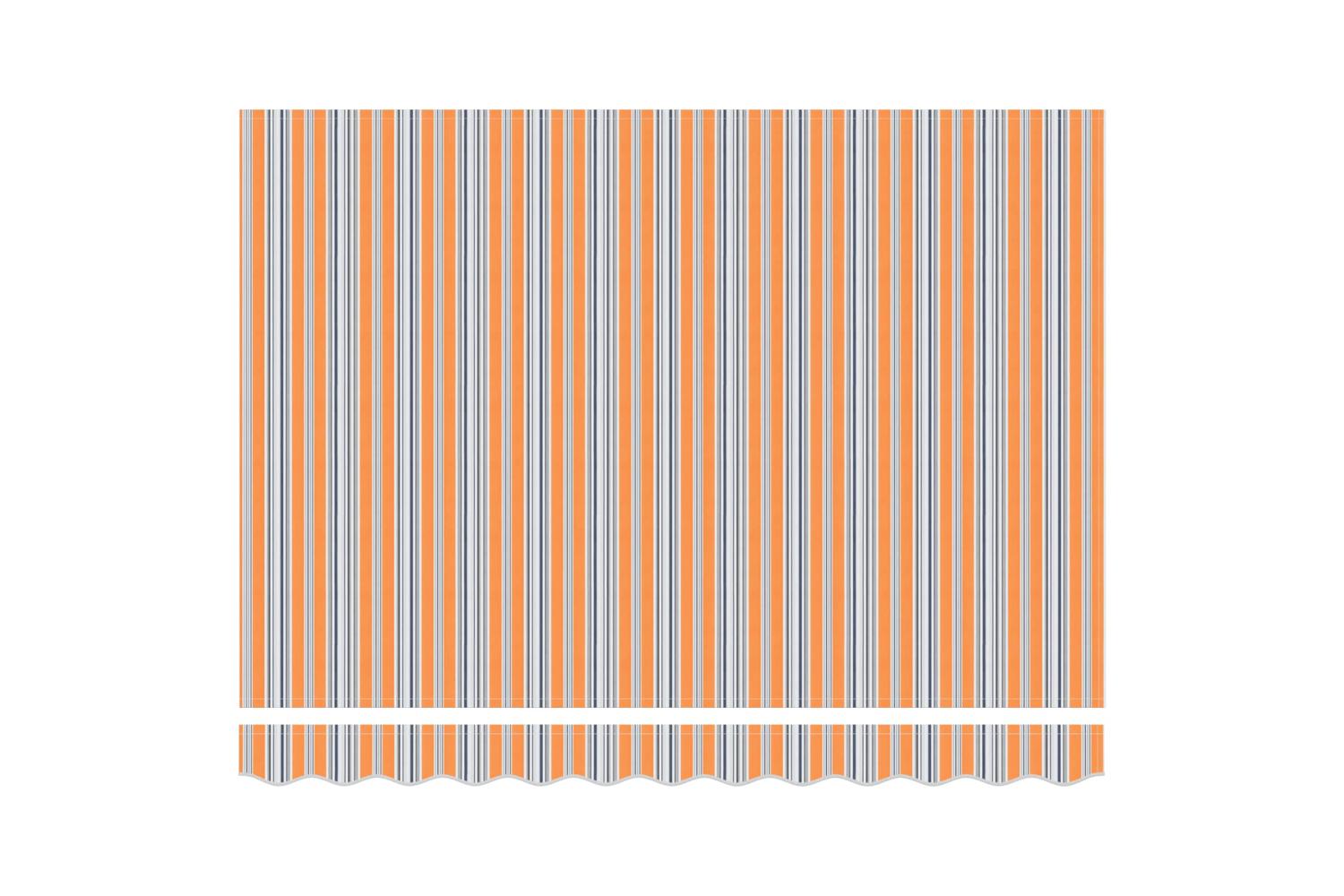 Vidaxl Retractable Awning Manual Multicolour Stripe 350x250 Cm Fabric-7