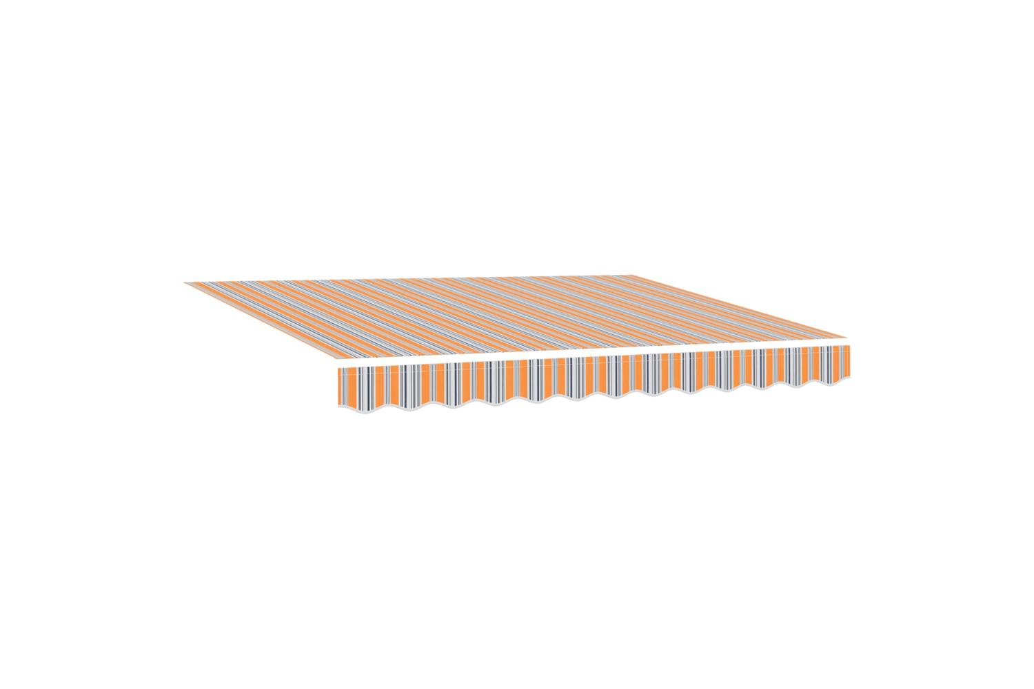 Vidaxl Retractable Awning Multicolour Stripe 350x250 Cm Fabric-5