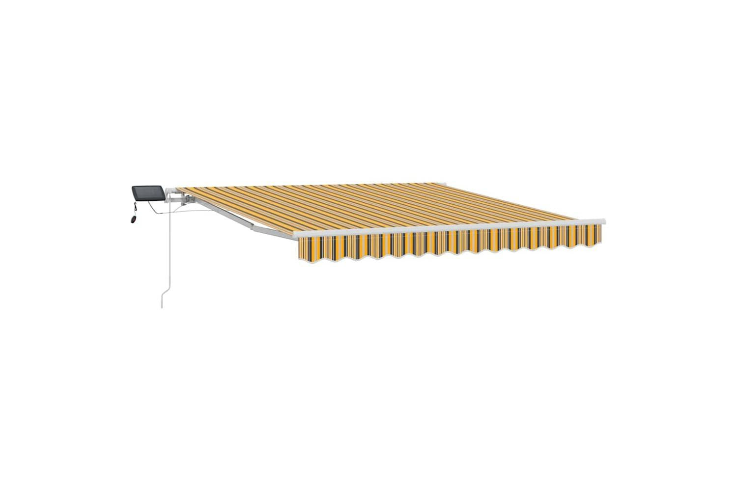 Vidaxl Retractable Awning With Manual 350 X 250 Cm Fabric
