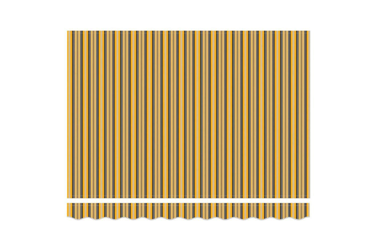 Vidaxl Retractable Awning Manual Multicolour 350 X 250 Cm Fabric-6