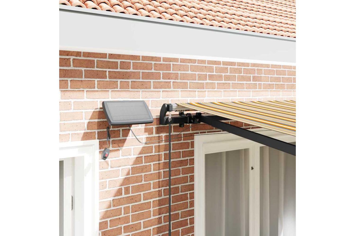Vidaxl Retractable Awning Manual Multicolour 350 X 250 Cm Fabric-4