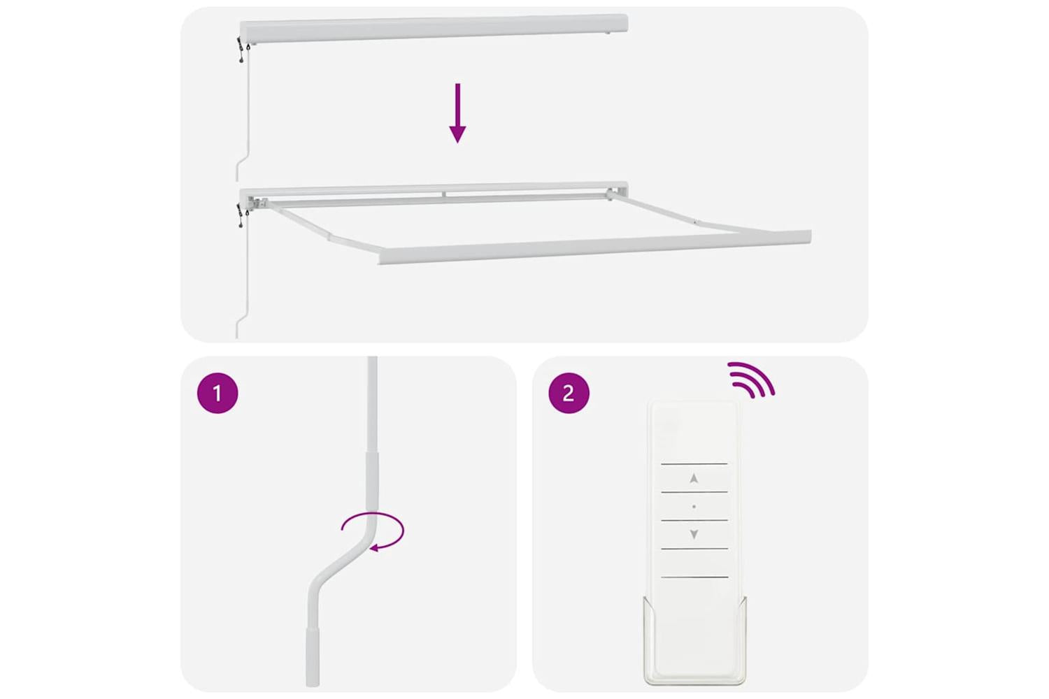 Vidaxl Retractable Awning Multicolour 350 X 250 Cm Fabric Metal-9