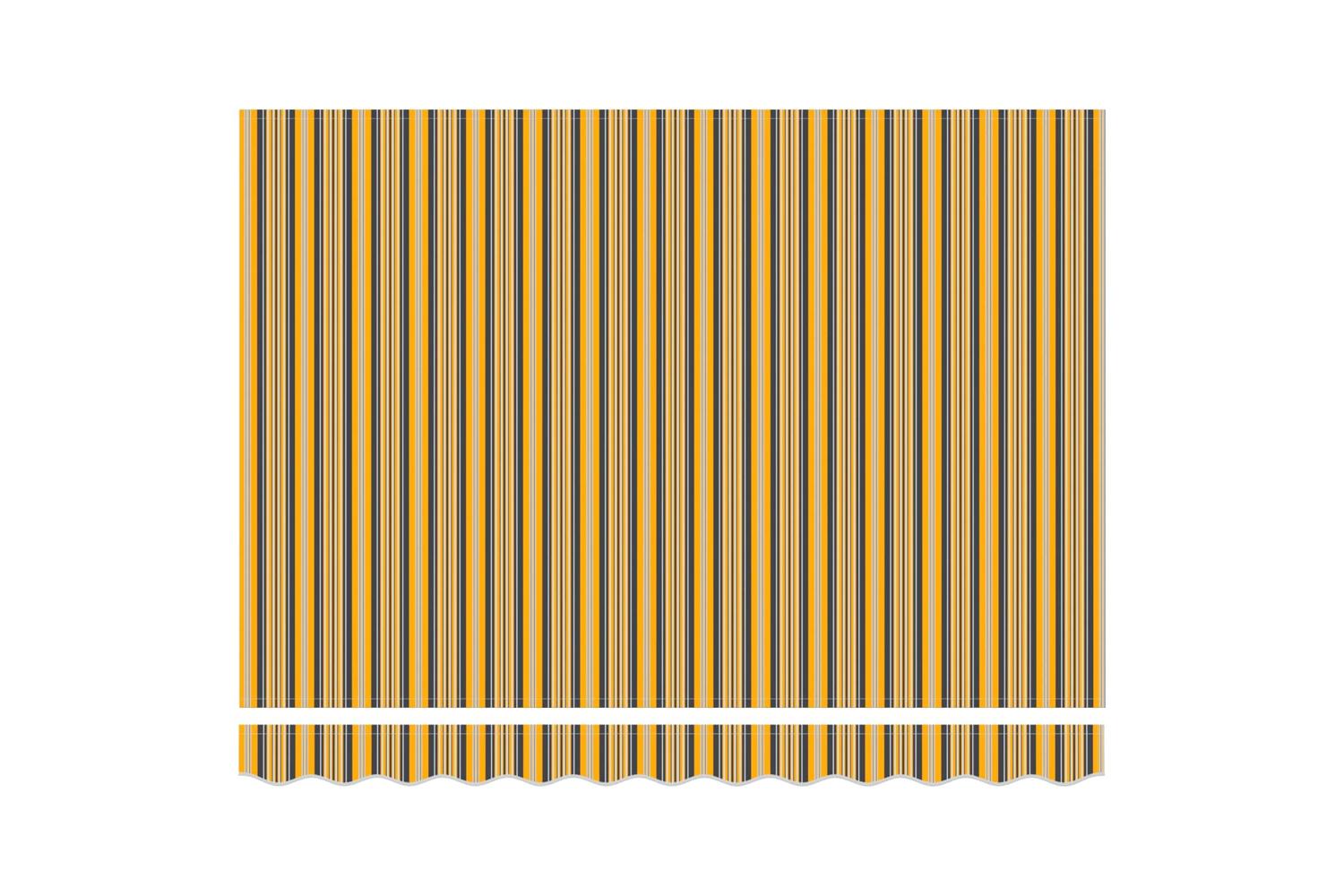 Vidaxl Retractable Awning Manual Multicolour Stripe 350x250 Cm Fabric-9