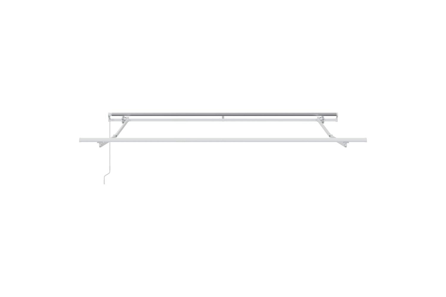 Vidaxl Retractable Awning Manual Black 350 X 250 Cm Fabric-7