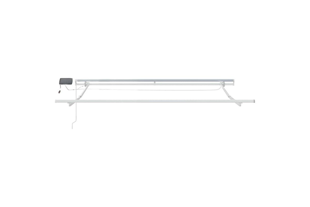 Vidaxl Retractable Awning With Manual 350 X 250 Cm Fabric-8