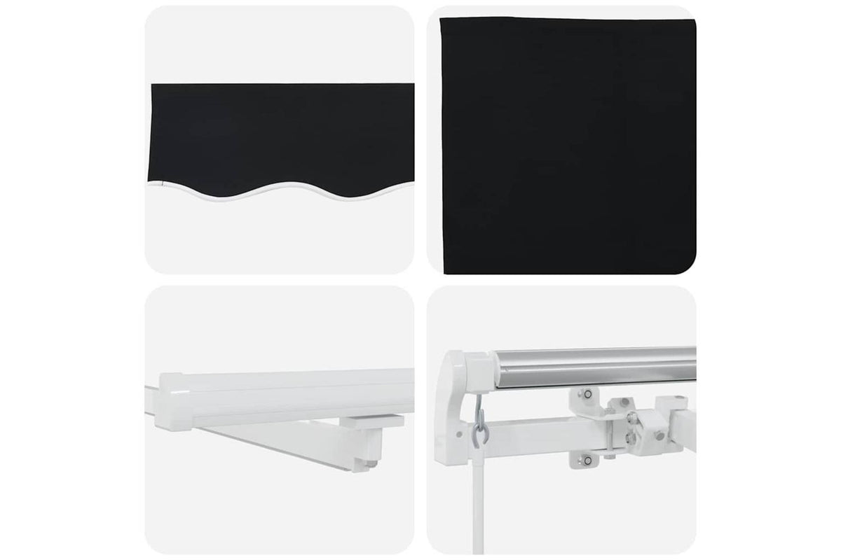Vidaxl Retractable Awning With Manual 350 X 250 Cm Fabric-10