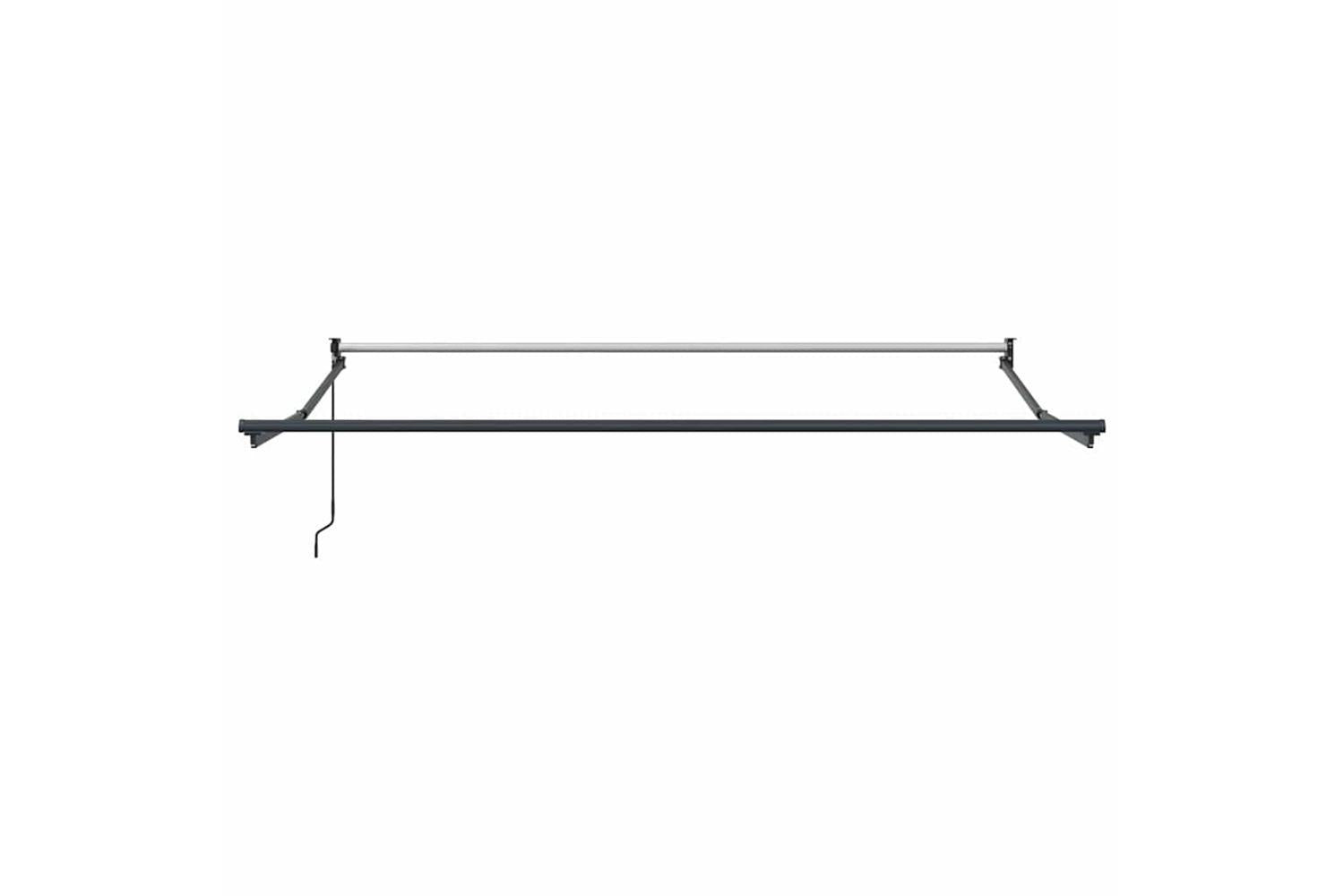 Vidaxl Retractable Awning Manual Black 350 X 250 Cm Fabric-7