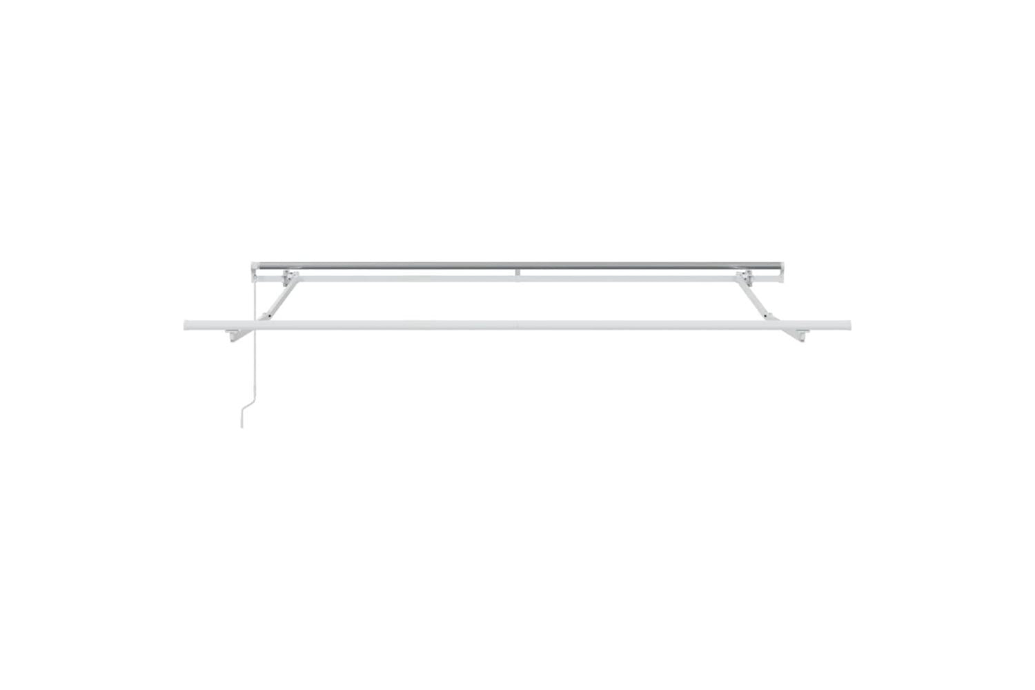 Vidaxl Retractable Awning Manual Beige 350 X 250 Cm Fabric-6